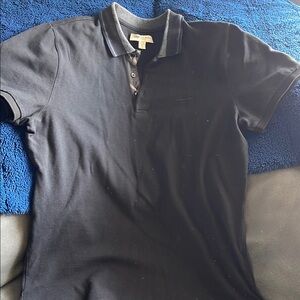 Burberry Black Polo Shirt Classic Design